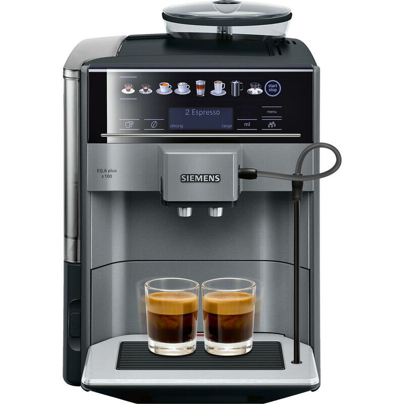 Wëasy KFX32 Maquina de Café Espresso Programable, 15 Tazas, Depósito de 1.6  litros, Presión Bomba 20 Bares, Brazo Doble Salida, Vaporizador