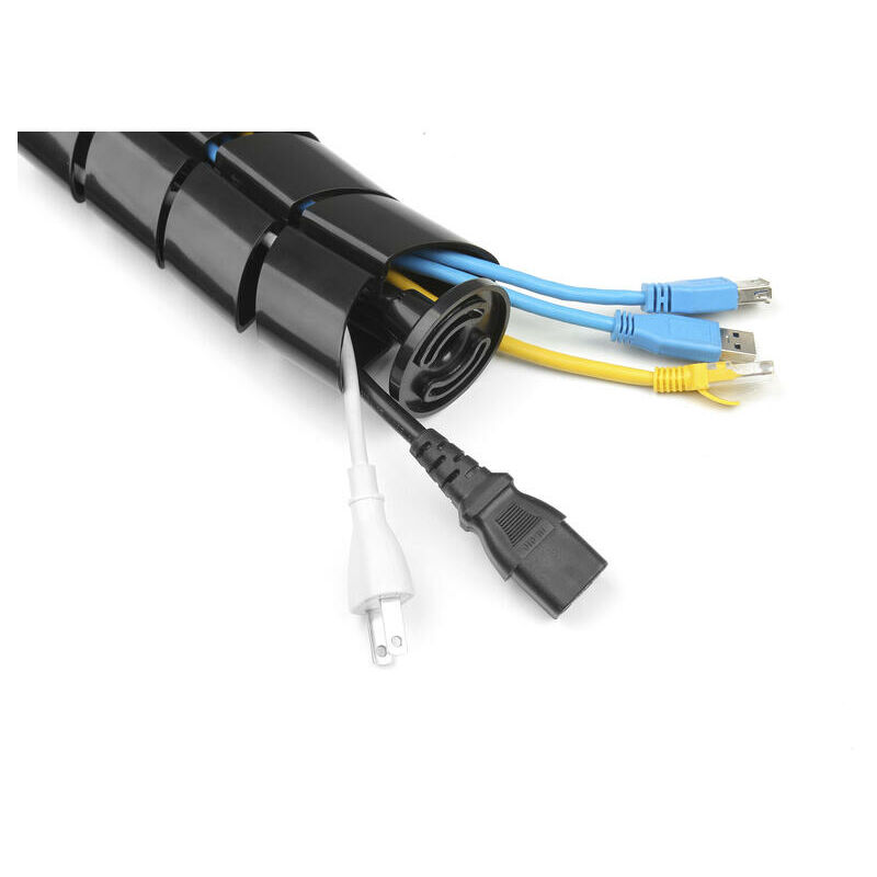Aisens A151-0605 Organizador de Cables 3m Negro