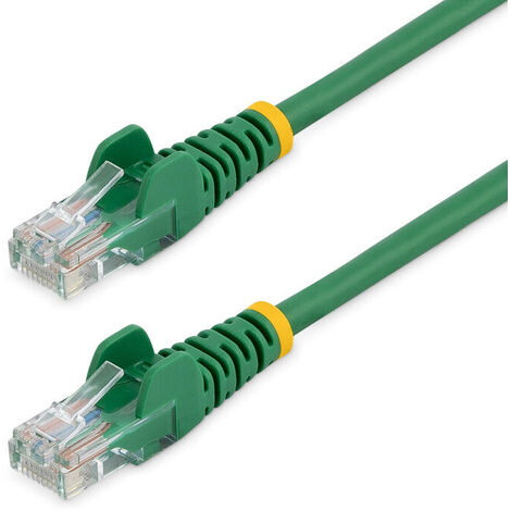 Cable de red 5 metros, Cat5e, RJ45, Sin enganches, Color blanco