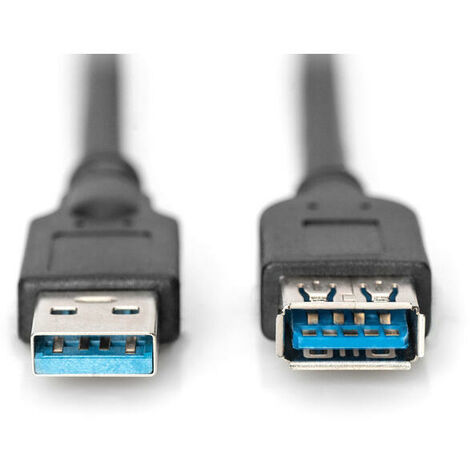 Digitus Cable Extensor USB 3.0 Apantallado 1.8m Negro
