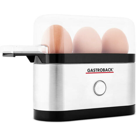 MESKO MS-4485 Cuece Huevos Eléctrico para 3 Huevos, Acero Inoxidable,  Protección por Sobre Calentamiento, 350W