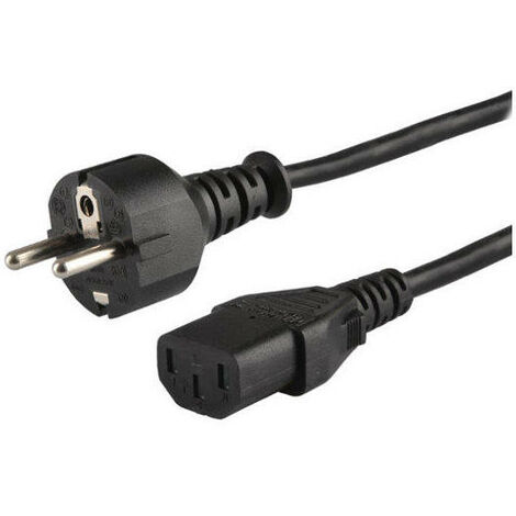 Cable de alimentacion IEC Macho - Hembra de 1,8 metros