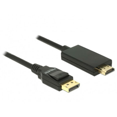 Cable DisplayPort a HDMI 2m Negro 4K - Conversores DisplayPort