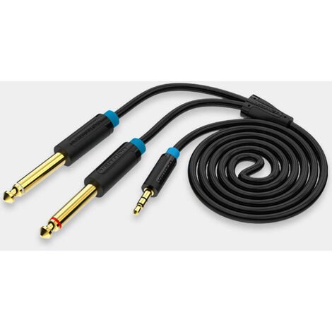 Cable Audio Auxiliar Jack 3.5 Hembra A Rca Macho 1m Vention