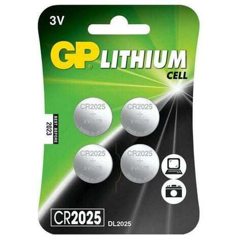 1x4 gp cr2025 3v lithium cell