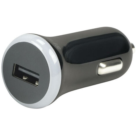Cargador Negro USB 2 Puertos para Coche - Adaptadores USB (USB 2.0