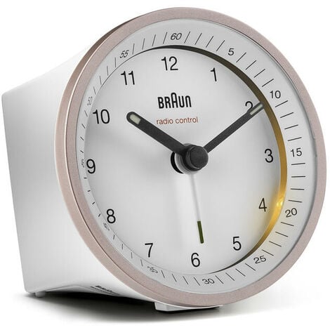 Braun bc07 reloj despertador analÓgico rosa, blanco