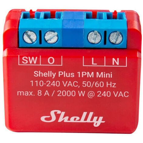 Shelly Plus 1pm Mini - RelÉ - Atuador De Comutacion Wlan 1x10a ...