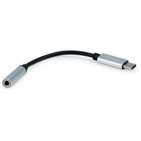Cable adaptador USB hembra a jack 3.5mm AUX macho 0.20 M Blanco