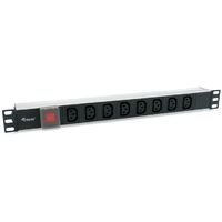 REGLETA 8 TOMAS RACK 19 CON INTERRUPTOR CABLE 3M