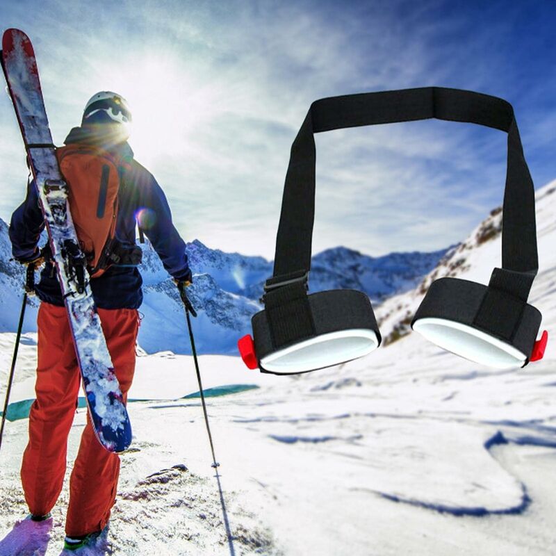 Sangles de Ski pour Le Transport, Sangle de Porte-Skis réglable Sangle de  Transport de Ski Sangle de Porte-Skis et bâtons pour l'extérieur  Accessoires d'équipement de Ski