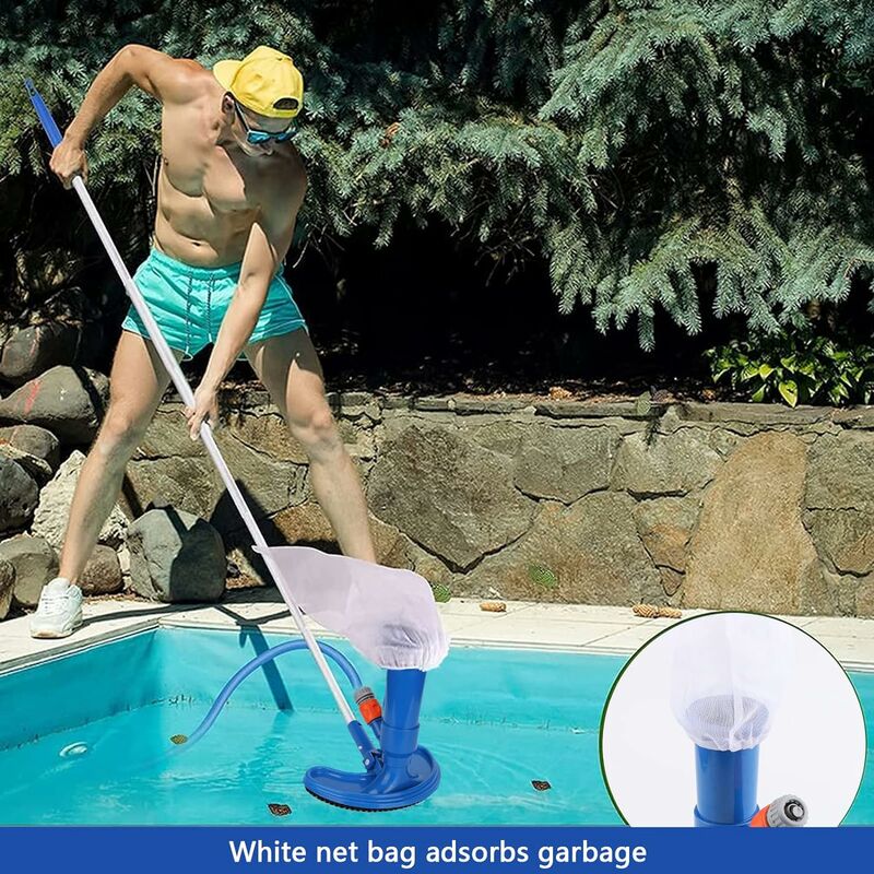 Aspirateur de piscine, Kit d'outils de nettoyage, Jet de nettoyage, tête  avec filet pour piscine, fontaine d'étang de Spa piscine accessoire