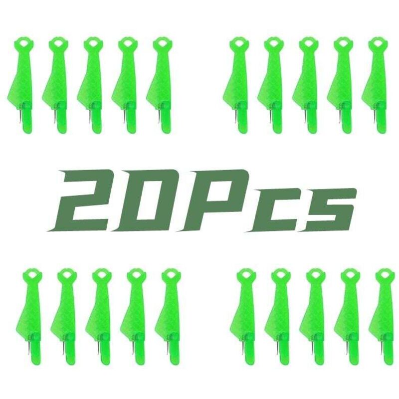 Enfile-Aiguilles En Plastique - Lot De 20 - Forme Poisson - Pour Machine à Coudre Et Couture à La Main - Vert