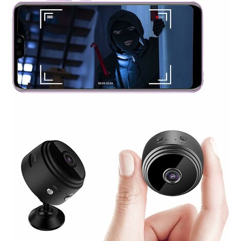 Mini Camera Espion, 1080P Caméra de Surveillance sans Fil avec Enregistrement  Camera Surveillance WiFi Longue Batteries Micro Camera Cachée avec Détection  de Mouvement et Vision Nocturne Spy Cam
