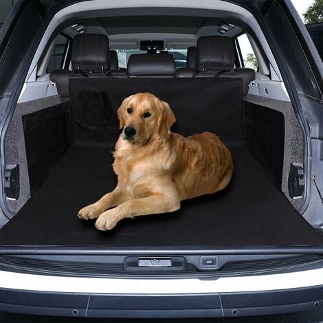 Tapis de coffre de voiture pour chien avec ceinture de sécurité,  imperméable et antidérapant pour coffre de voiture avec protection latérale  et