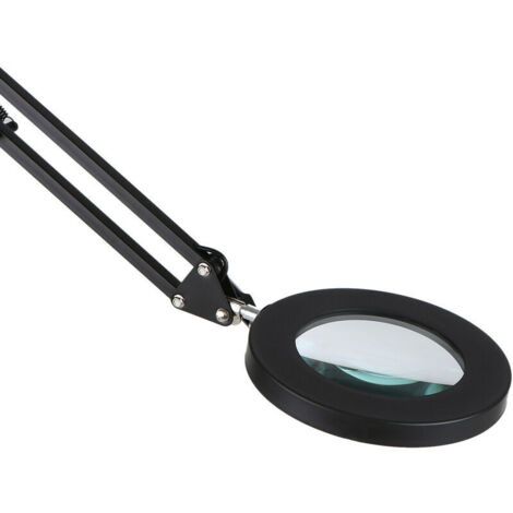 Lampe loupe de table à LED à grossissement 5x avec tête pivotante Lampe loupe de table à LED à grossissement 5x avec tête pivotante