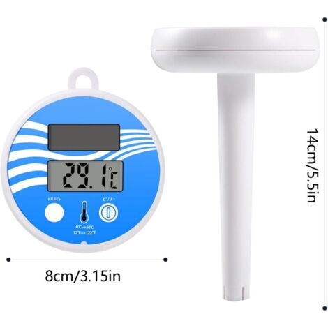Thermomètre Flottant Pour Piscine - Portable Pour Spa, Bassin, Affichage Fahrenheit/Celsius