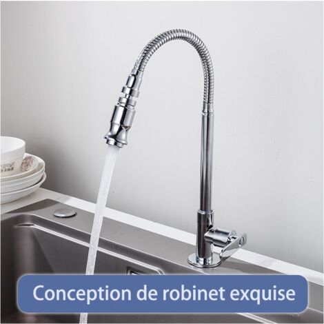 Mitigeur de cuisine,360 Rotatif Cuisine Bar Salle de Bains Robinet