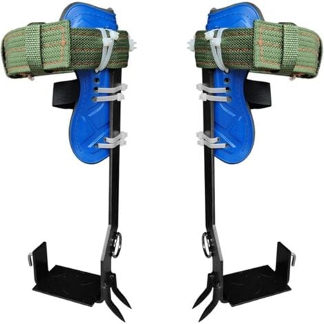 Ensemble de pointes d'escalade d'arbre avec sangles de ceinture de harnais de sécurité réglables, kit d'escalade d'arbre avec 2 engrenages en acier, outils d'escalade