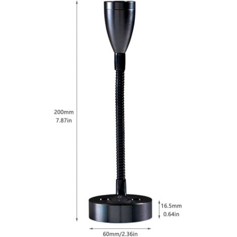 2 Pièces Lampes de Lecture Spot LED 12V Interrupteur réglable Lampe de Chevet Murale lumière intérieure Camping-Car 6000K Blanche pour Camping-Car