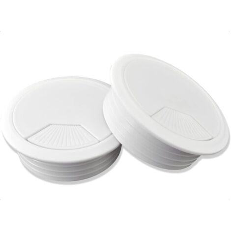 Mprofi MT® 10 Pièces | Passe Cable Bureau Marron 60mm | Passages De Passe Fil Bureau En Plastique | Cable Management PC Gamer | Organisateur De