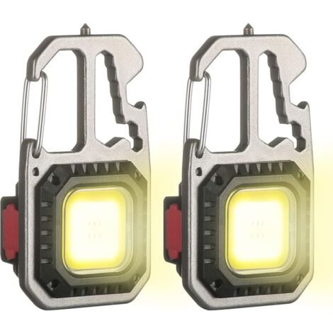 Lampe Torche Rechargeable Mini LED - Aimantée, étanche - 3 Modes, USB - Pour Camping, Travail, Randonnée, Maison