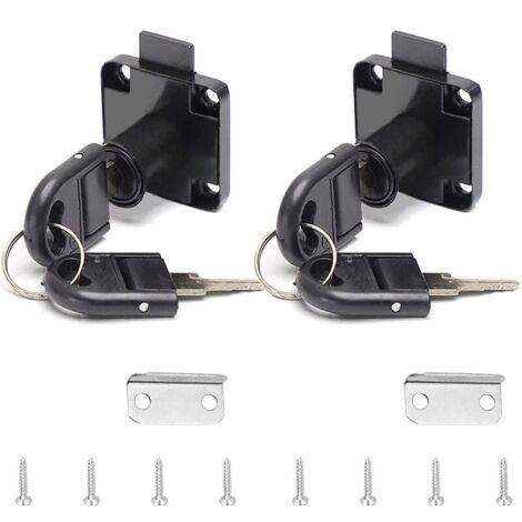 Kit De 4 Serrures Pour Coffre De Toit / Barres De Toit - Avec 4 Clés Identiques Et Clé De Montage - Compatible Universel - 11