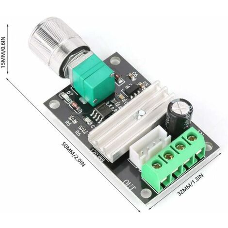 Régulateur PWM DC 6-30V 8A LCD S12 - Variateur De Vitesse Pour Moteur, Puissance 240W, Neuf !