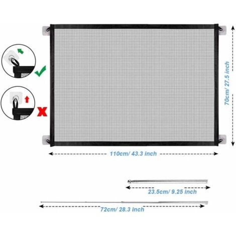 Barriera Rete Per Auto Cani 120x70 Cm - Isolamento Bagagliaio | Con 4 Ganci | Per SUV E Berline - Foto 11