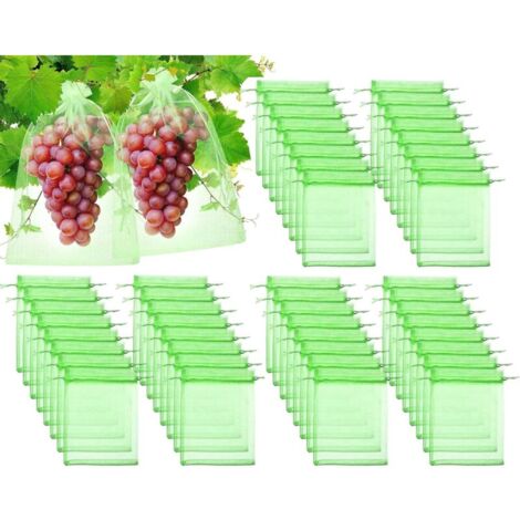 60 Sacs De Protection Pour Fruits & Légumes Réutilisables - 3 Tailles (10x15, 15x25, 20x30 Cm) Avec Cordon