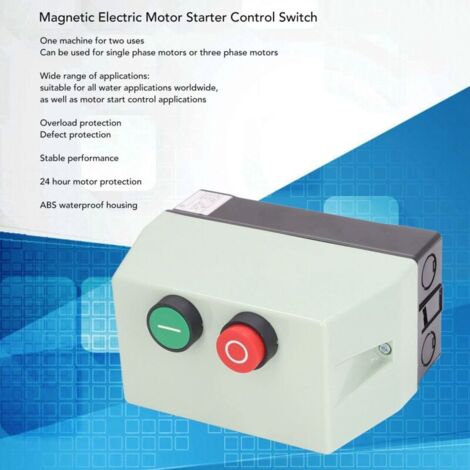 Démarreur Magnétique Monophasé Shihlin 7,5 CV - Boîtier Interrupteur 220-240V, Pour Moteurs électriques