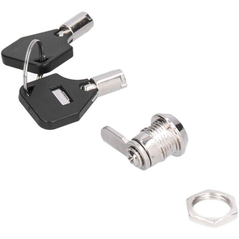 Kit De 2 Serrures à Cylindre Métallique Pour Distributeurs Automatiques – Compatible Machines à Snacks Et Boissons – Installation Facile Et Sécurité Renforcée