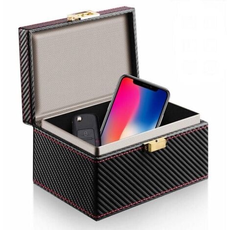 Boîte Faraday Pour Clés De Voiture - Protection Anti-Piratage RFID - Noir - Bloque Signaux Téléphone & Cartes