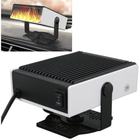 Riloer Ventilateur De Chauffage De Voiture Portable 12V 200W 10A, Désembueur De Pare-brise, Dégivreurs Pour Pare-brise Auto, Vent Chaud Et