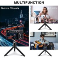Mini Trépied CABLEPELADO - Flexible Et Pivotant 360° - Pour Appareil Photo, Webcam, Projecteur - 18cm