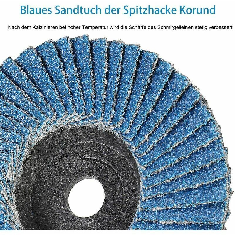 Lot De 10 Disques à Lamelles Abrasifs, 2 Pouces (50mm), Grain 120, En Oxyde D'aluminium, Neufs, Marque Uxcell