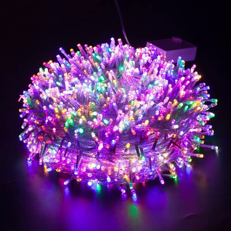 GABRIELLE Guirlande Lumineuse Intérieur Electrique, 10M 100 LED Blanc Chaud  Sapin de Noël Guirlande 8 Modes