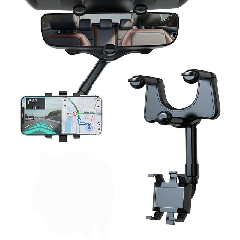 Support de Voiture, 360 Degrés Support Tablette Voiture Pare-Brise Tableau  Bord Support Téléphone Voiture avec Ventouse Compatible avec 4-12