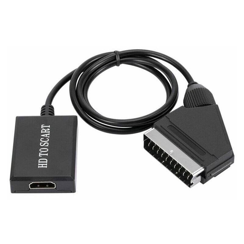 GABRIELLE Adaptateur Peritel HDMI, Convertisseur Péritel vers HDMI  Adaptateur Compatible 720P/1080@60HZ pour HDTV DVD
