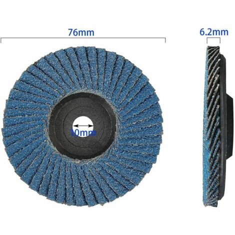 Lot 48 Disques à Lamelles 76mm AOKLIT - Grains 40-60-80-120 - Pour Meuleuse D'angle