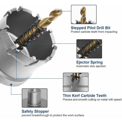 Scie Cloche,60mm--forets à Scie Cloche, En Carbure'alliage, Cobalt