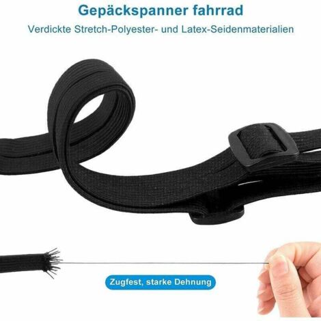 Lot De 4 Sangles élastiques Pour Bagages Vélo/moto - Crochets Solides - Fixation Sécurisée