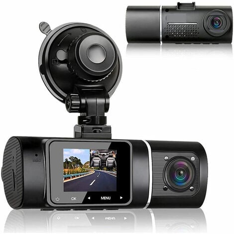 GABRIELLE Caméra de voiture avant intérieure 1080P Full HD avec vision  nocturne infrarouge et carte SD