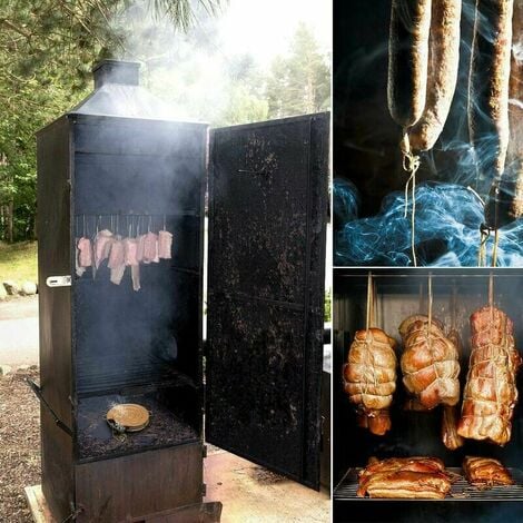 Générateur de Fumée Froide pour Fumoir alimentaire Viande et Poisson –  Serpentin + OFFERTS 4 crochets à viande et 1 Brosse de Nettoyage Grille  Barbecue – Fumoir Maison : : Jardin
