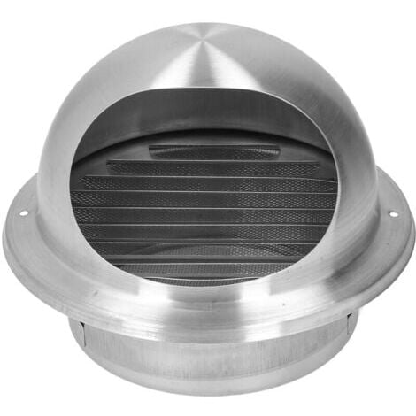 Grille ventilation ronde à encastrer Cuivre Ø100mm - Ø tube 80mm