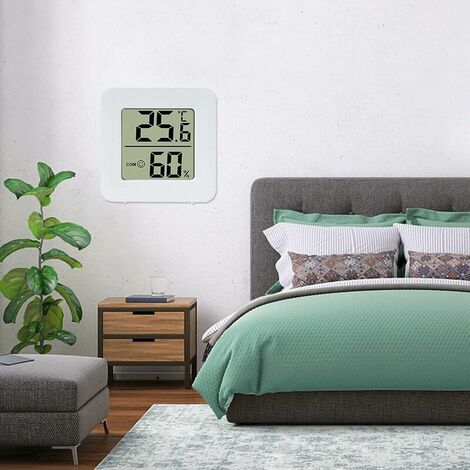 GABRIELLE Mini thermomètre LCD - Thermomètre numérique intérieur