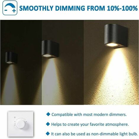 GABRIELLE 800Lm Blanc Chaud 2700K Dimmable Ampoule Halogene Gu5.3 50W 12V Ampoule Spot Halogène Mr16 Pack De 6