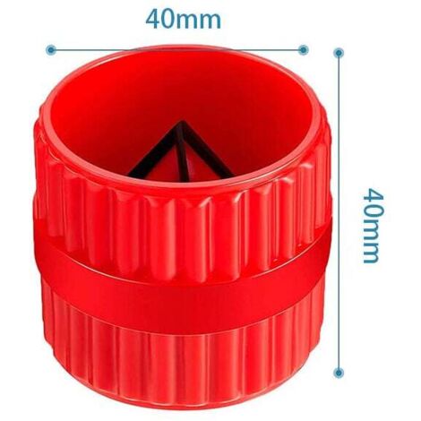Ébavureur 2 En 1 Pour Tubes 5-38mm - Alésoir Intérieur/Extérieur - Cuivre, Plastique, Laiton - Outil Plomberie