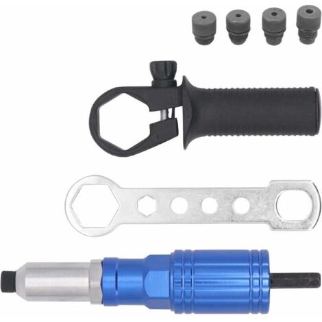 Adaptateur Pour Riveteuse - Transforme Ta Perceuse En Pistolet à Rivets électrique, Compatible Rivets 2,4 à 4,8 Mm