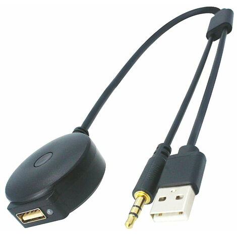Câble Audio Bluetooth 12Pin, connecteur d'adaptateur de Cordon AUX